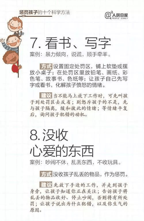 人民日報：15個表揚孩子和10個懲罰孩子的科學方法，轉(zhuǎn)給家長！