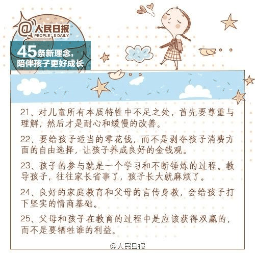 人民日報：45條陪伴孩子的新理念，值得收藏！