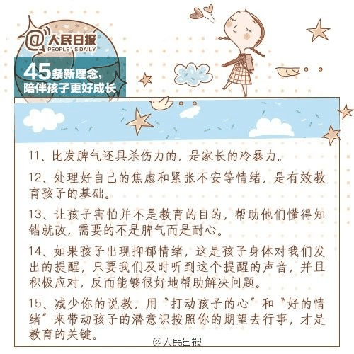 人民日報：45條陪伴孩子的新理念，值得收藏！