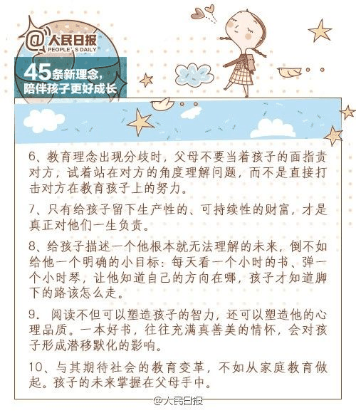 人民日報：45條陪伴孩子的新理念，值得收藏！