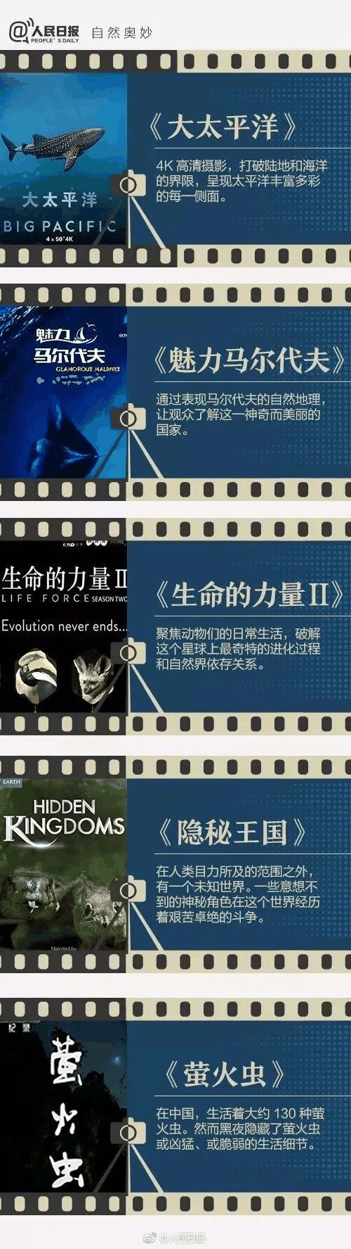 《人民日?qǐng)?bào)》推薦給學(xué)生的40部紀(jì)錄片，適合孩子