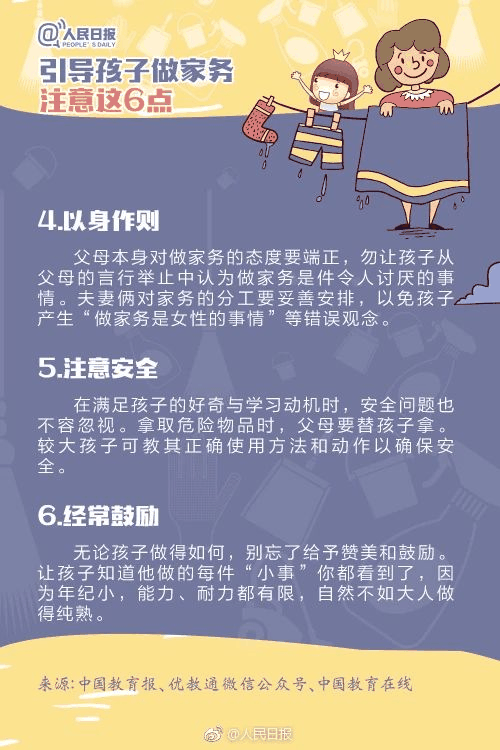 人民日?qǐng)?bào)：1-13歲孩子學(xué)做家務(wù)年齡表，舍不得用孩子才害了他！暑假動(dòng)起來！